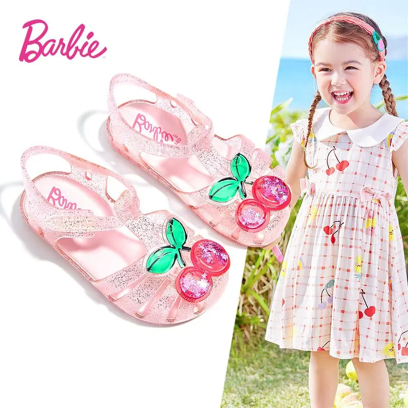 Barbi Shoes Cute Fruit Jelly Princess Sandals Children Hollow Out Breathable Beach Sandals Summer Anti Slip Kids Crystal Shoes
Barbi Shoes Cute Fruit Jelly Princess Sandals Children Hollow Out Breathable Beach Sandals Summer Anti Slip Kids Crystal Shoes
