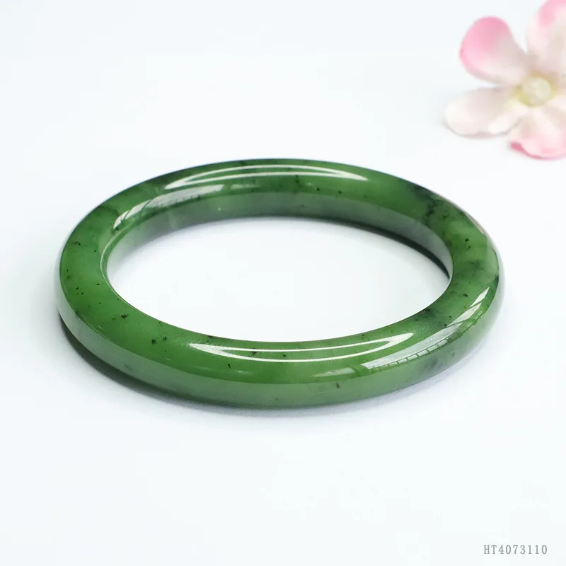 Natural Hetian , Jasper Round Bar Bracelet, Jade, Fashionable and Versatile
Natural Hetian , Jasper Round Bar Bracelet, Jade, Fashionable and Versatile