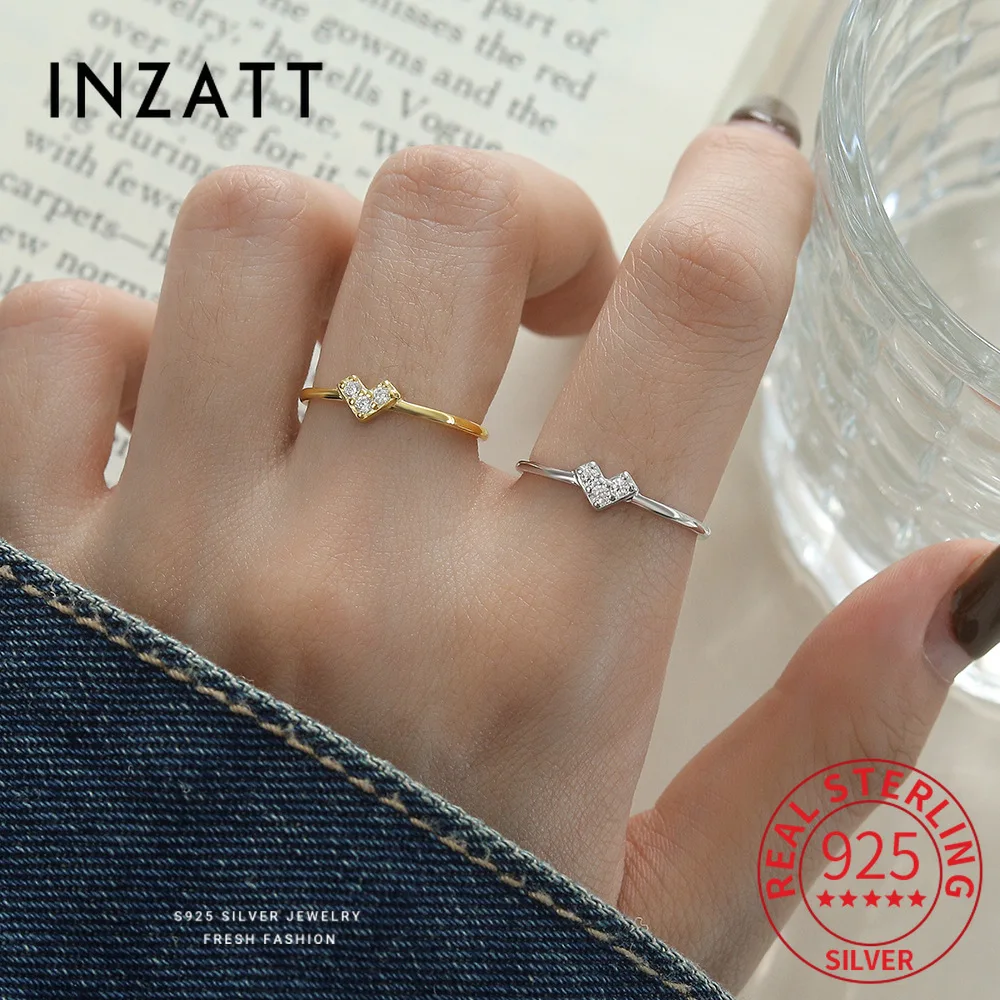 INZATT Real 925 Sterling Silver Zircon Heart 18K Adjustable Ring for Women Party Classic Fine Jewelry Light Luxury Accessories
INZATT Real 925 Sterling Silver Zircon Heart 18K Adjustable Ring for Women Party Classic Fine Jewelry Light Luxury Accessories