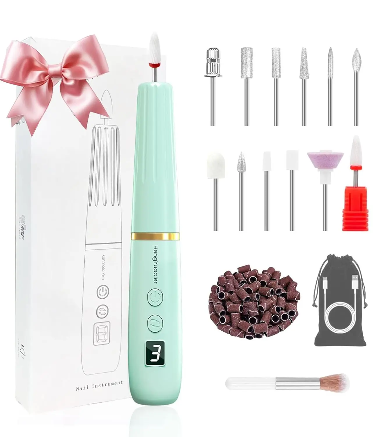 Cordless Electric Nail Drill Machine Kit for Acrylic Gel Nails, Rechargeable Manicure Pedicure Tool with 11 Bits, Blue
Cordless Electric Nail Drill Machine Kit for Acrylic Gel Nails, Rechargeable Manicure Pedicure Tool with 11 Bits, Blue