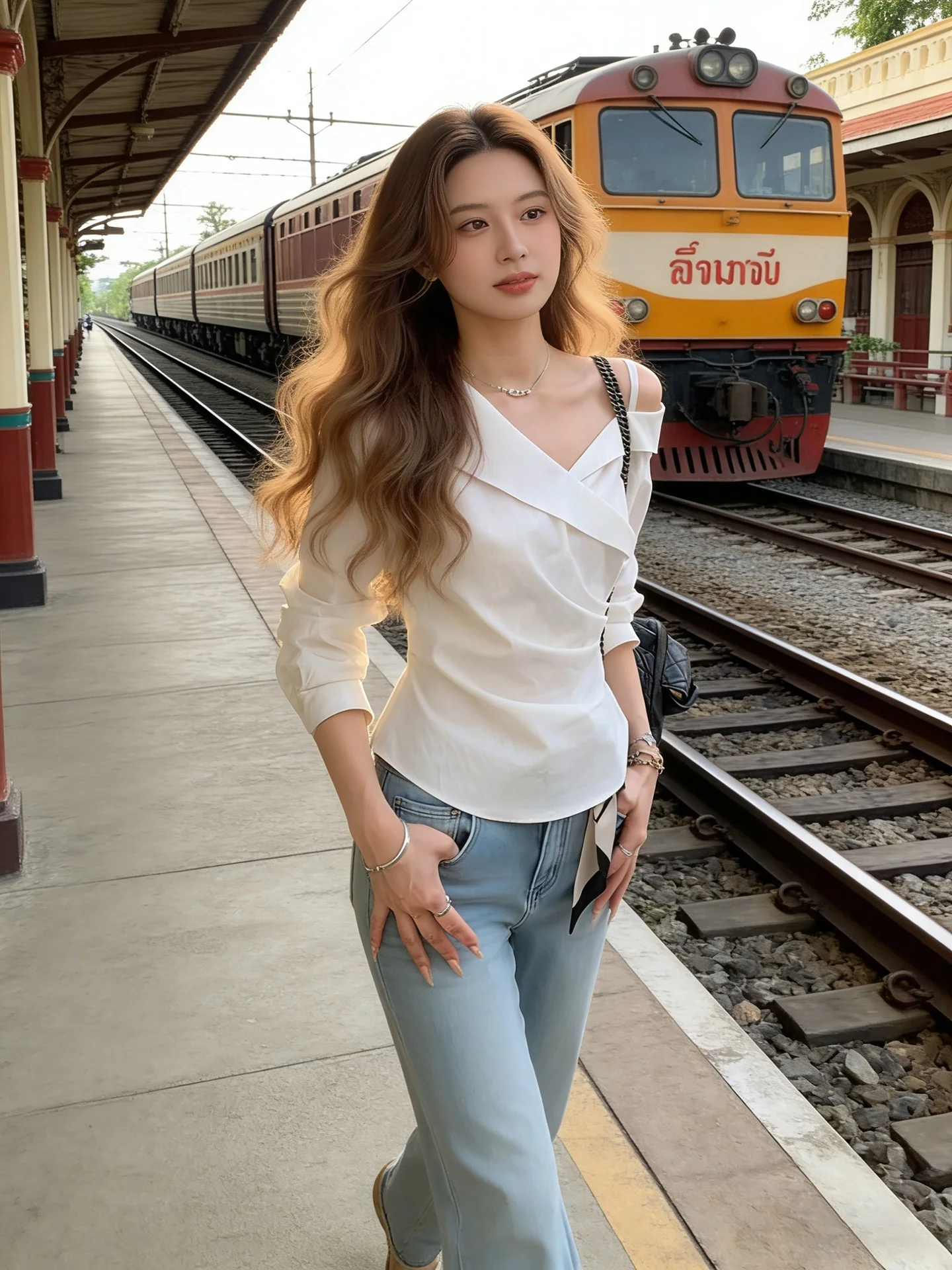 Korean Style White Slim Fit Shirt Women's Beautiful Shoulder Bared Short Top Spring Summer Fashion Design Unique Sensation
Korean Style White Slim Fit Shirt Women's Beautiful Shoulder Bared Short Top Spring Summer Fashion Design Unique Sensation