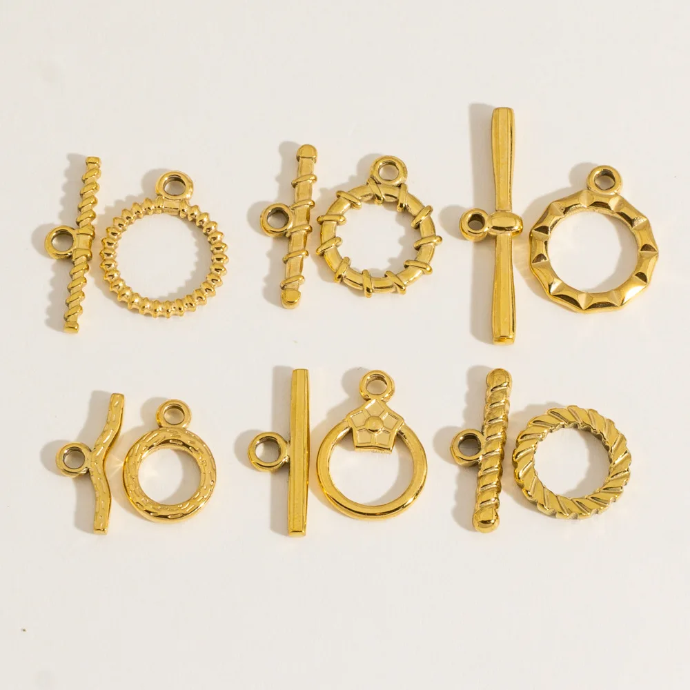 5Sets Stainless Steel OT Clasp Striped Thread Twists Bracelet Connectors Parts for DIY Jewelry Making Necklace Clasps Kit
5Sets Stainless Steel OT Clasp Striped Thread Twists Bracelet Connectors Parts for DIY Jewelry Making Necklace Clasps Kit
