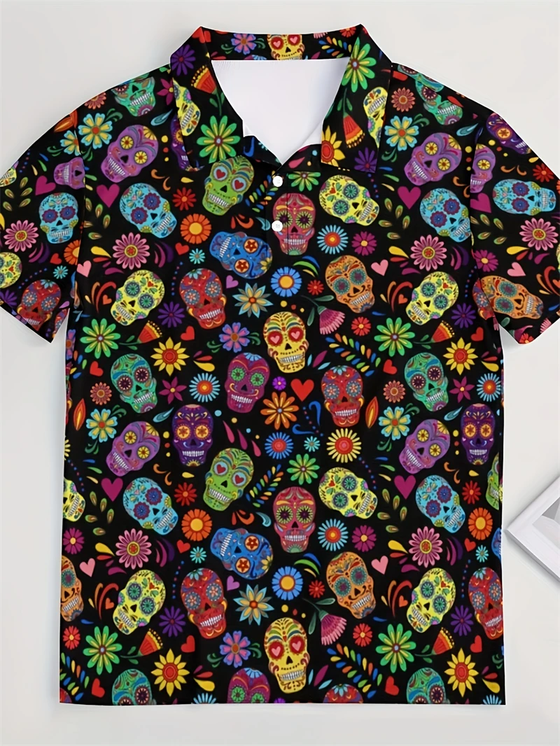 Рубашки поло с 3D принтом черепа ужасов для мужчин, одежда, модные гавайские шорты с короткими рукавами для детей и женщин, топы-поло в стиле хип-хоп, Ropa Hombre
Рубашки поло с 3D принтом черепа ужасов для мужчин, одежда, модные гавайские шорты с короткими рукавами для детей и женщин, топы-поло в стиле хип-хоп, Ropa Hombre