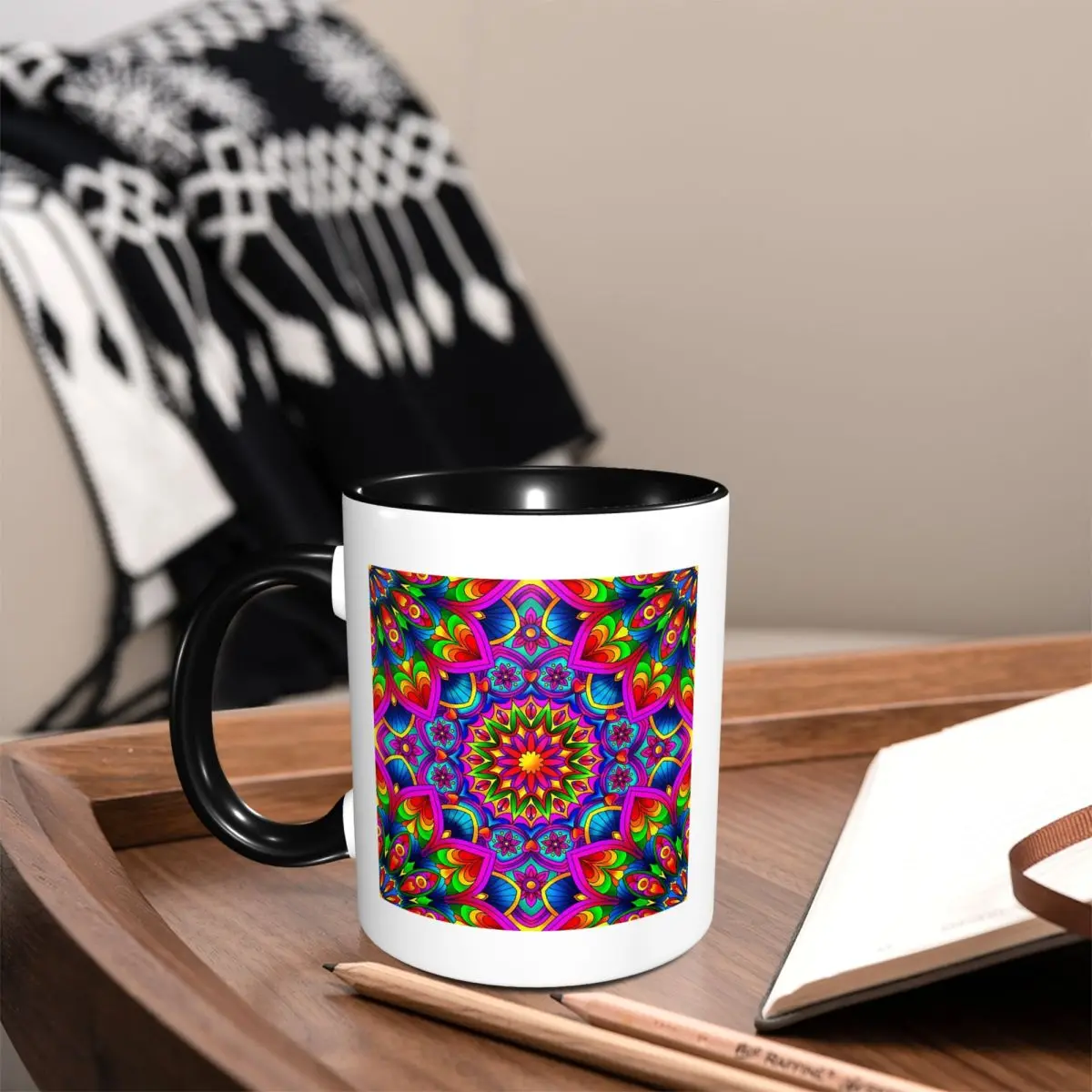 Psychedelic Summer Color Mandala Print Mug Funny Ceramic Coffee Cups Tea Mugs Milk Cup Drinkware Gift for Woman Man
Psychedelic Summer Color Mandala Print Mug Funny Ceramic Coffee Cups Tea Mugs Milk Cup Drinkware Gift for Woman Man