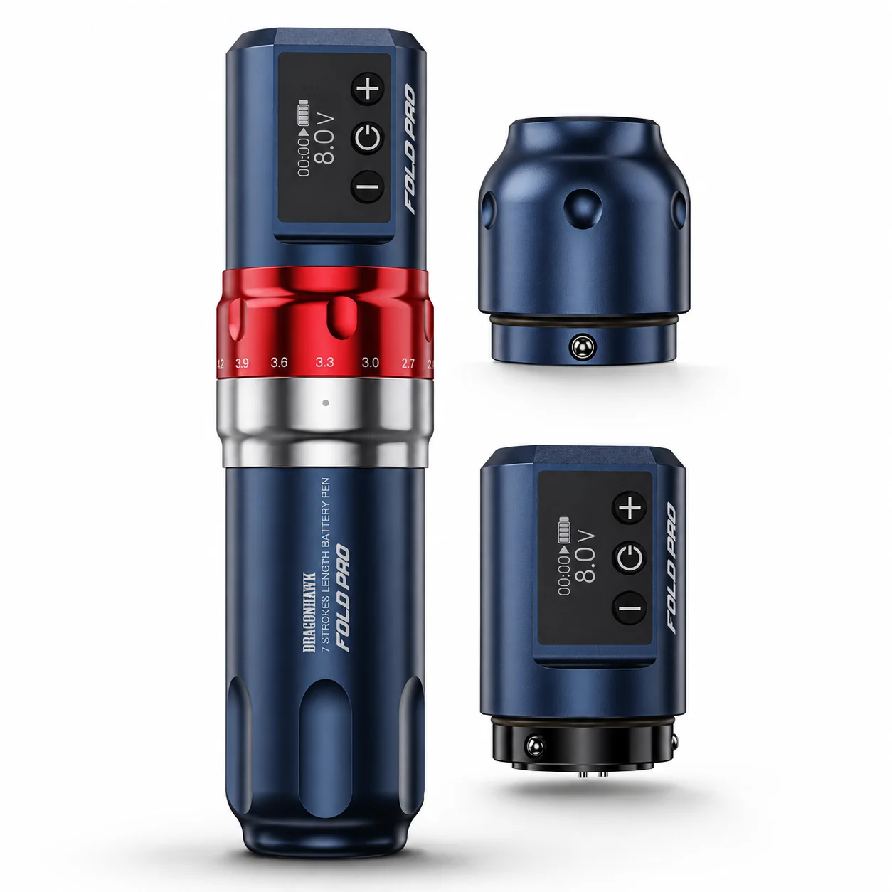 Dragonhawk Fold Pro Tattoo Machine Wireless Rotary Gun 7 Strokes Low Vibration Quiet Operation Easy To Use for Tattoo Artist
Dragonhawk Fold Pro Tattoo Machine Wireless Rotary Gun 7 Strokes Low Vibration Quiet Operation Easy To Use for Tattoo Artist