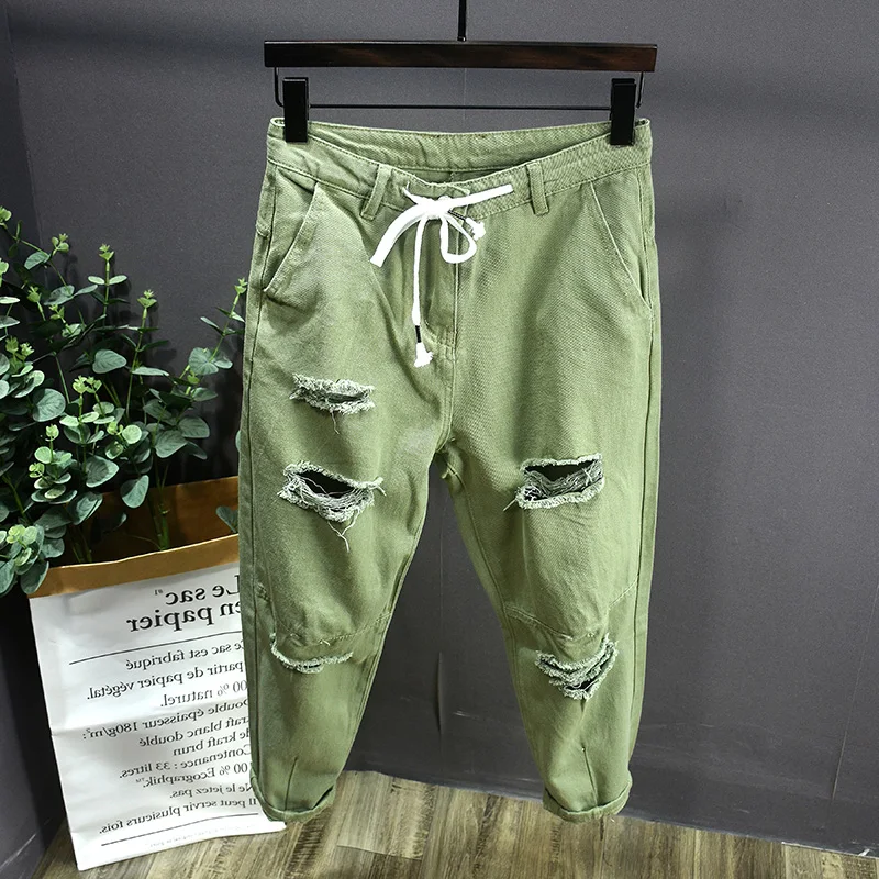 Летние тонкие рваные джинсы прямого кроя до колен для мужчин, модные брендовые хлопковые джинсы из денима со средней посадкой, на молнии, повседневные, укороченные (9/10 длины)
Летние тонкие рваные джинсы прямого кроя до колен для мужчин, модные брендовые хлопковые джинсы из денима со средней посадкой, на молнии, повседневные, укороченные (9/10 длины)