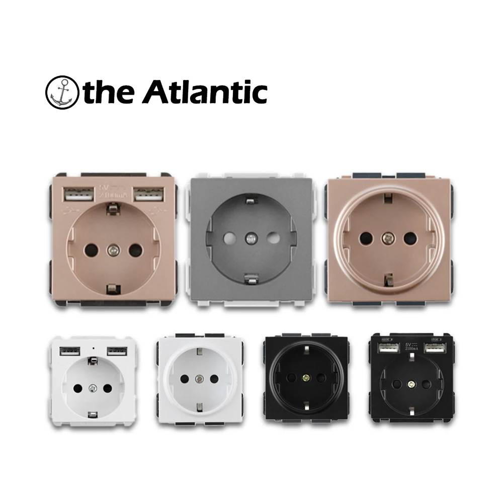 S series-DIY free Combination Socket With Dual USB Charging Function Module Black And White Gold Gray DE EU Power Socket 16A
S series-DIY free Combination Socket With Dual USB Charging Function Module Black And White Gold Gray DE EU Power Socket 16A
