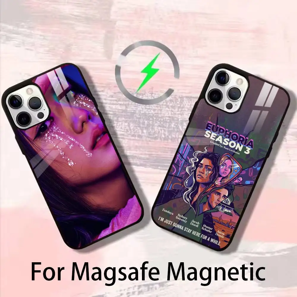 Hot TV E-Euphoria Phone Case For iPhone 17 16 15 14 13 12 Pro Max Plus for Magsafe Mirror Wireless Magnetic Cover
Hot TV E-Euphoria Phone Case For iPhone 17 16 15 14 13 12 Pro Max Plus for Magsafe Mirror Wireless Magnetic Cover