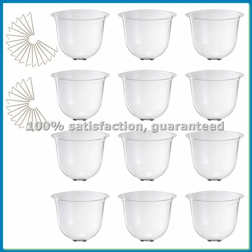 12 шт. многоразовых пластиковых колпаков-капюшонов для растений, для теплиц и садов, для проращивания семян, защита от заморозков - AT35
12 шт. многоразовых пластиковых колпаков-капюшонов для растений, для теплиц и садов, для проращивания семян, защита от заморозков - AT35