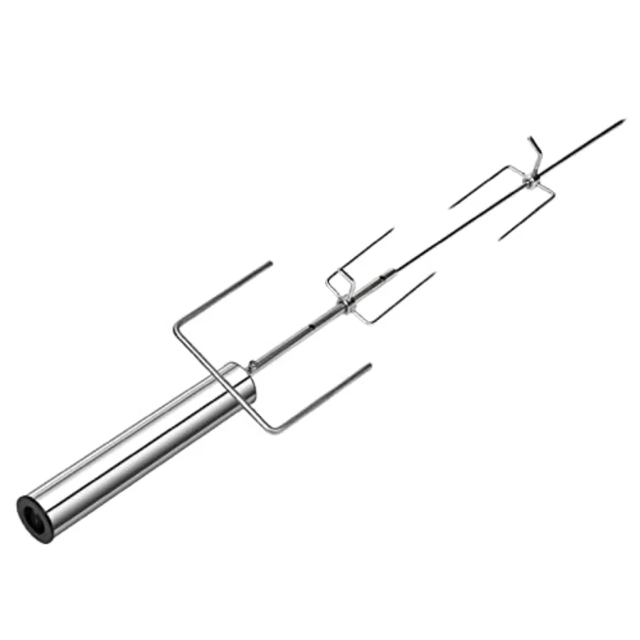 Universal cordless electric motor rotisserie kit for outdoor barbecue: stainless steel black adjustable length battery-powered
Universal cordless electric motor rotisserie kit for outdoor barbecue: stainless steel black adjustable length battery-powered