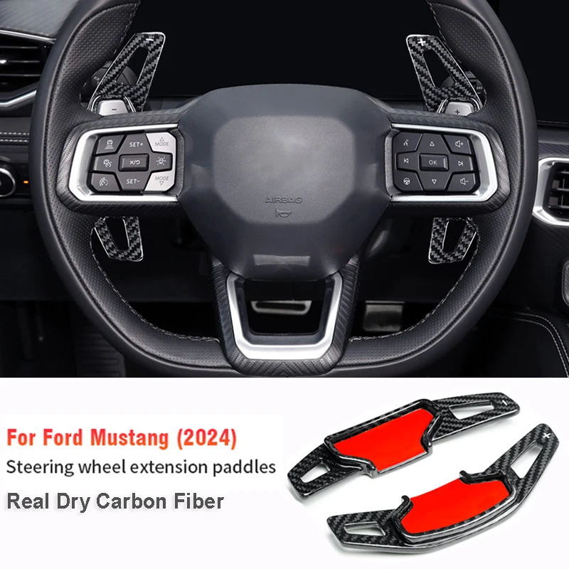Real Carbon Fiber Car Steering Wheel Shift Paddle Shifter Extension Modification Decoration For Ford Mustang 2024 Accessories
Real Carbon Fiber Car Steering Wheel Shift Paddle Shifter Extension Modification Decoration For Ford Mustang 2024 Accessories