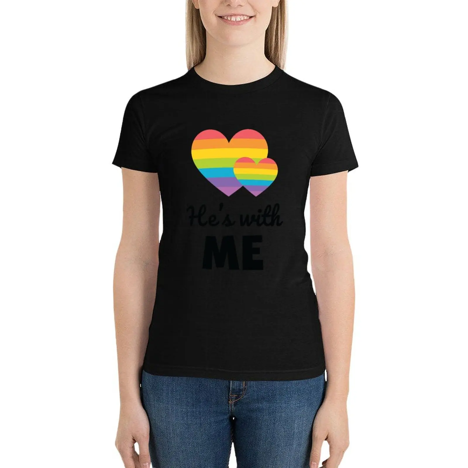He's With Me LGBTQ Rainbow Gay Couple T Shirt T-Shirt Female clothing korean fashion Women's t-shirt
He's With Me LGBTQ Rainbow Gay Couple T Shirt T-Shirt Female clothing korean fashion Women's t-shirt