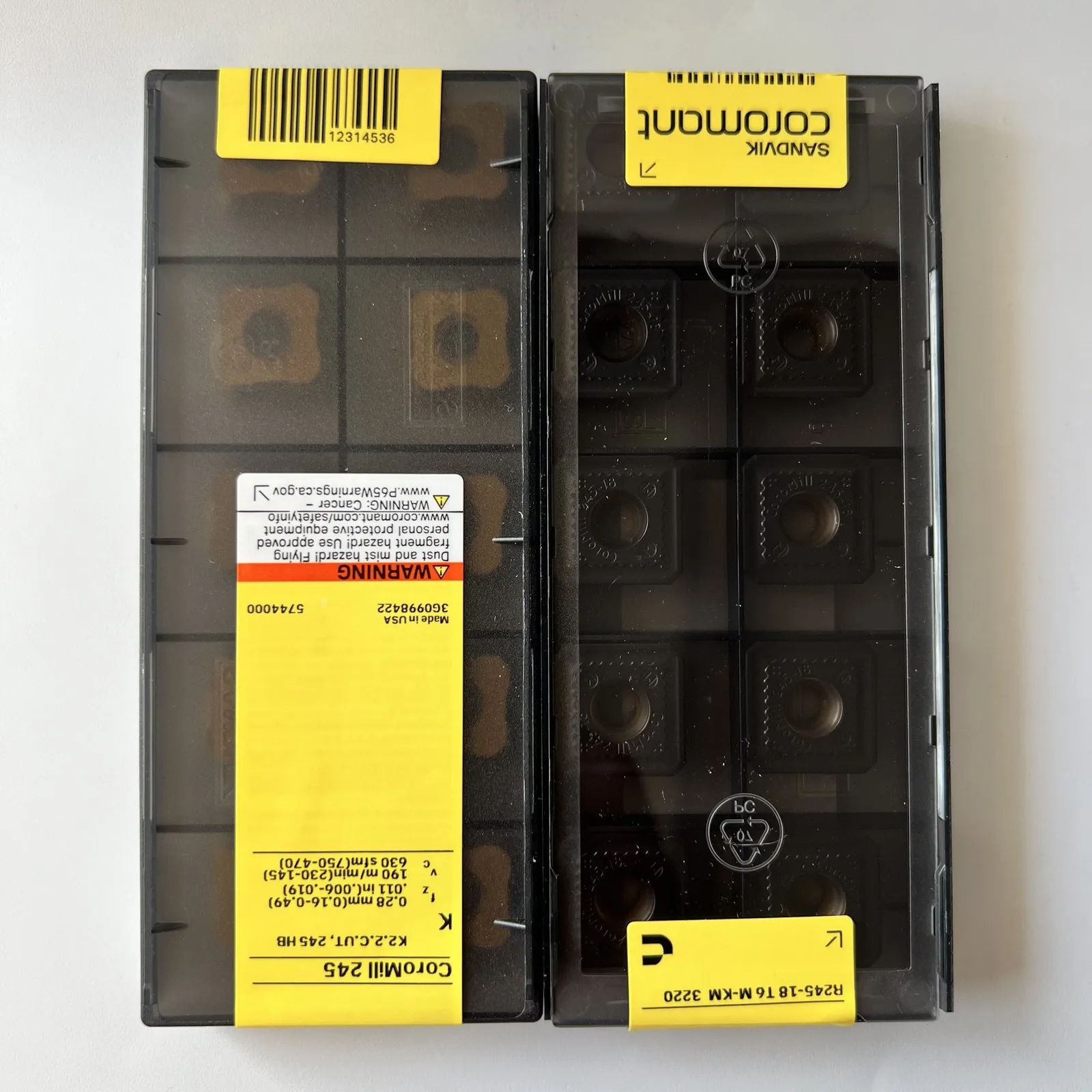 SANDVIK / R245-18T6M-KM 3220 / Оригинальное шведское лезвие из твердого сплава, 10 шт.
SANDVIK / R245-18T6M-KM 3220 / Оригинальное шведское лезвие из твердого сплава, 10 шт.