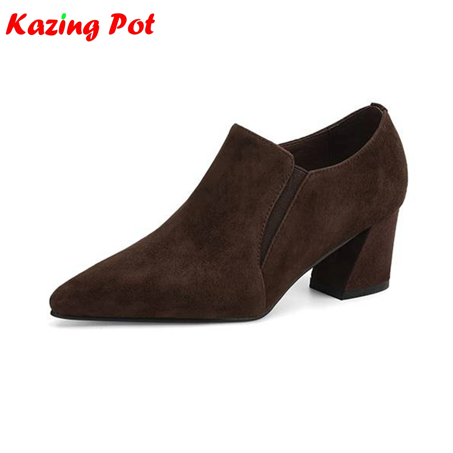 Элегантные весенние туфли Krazing Pot из овечьей замши на массивном каблуке, оксфорды без застежек, повседневные деловые женские туфли-лодочки ручной работы с глубоким вырезом
Элегантные весенние туфли Krazing Pot из овечьей замши на массивном каблуке, оксфорды без застежек, повседневные деловые женские туфли-лодочки ручной работы с глубоким вырезом