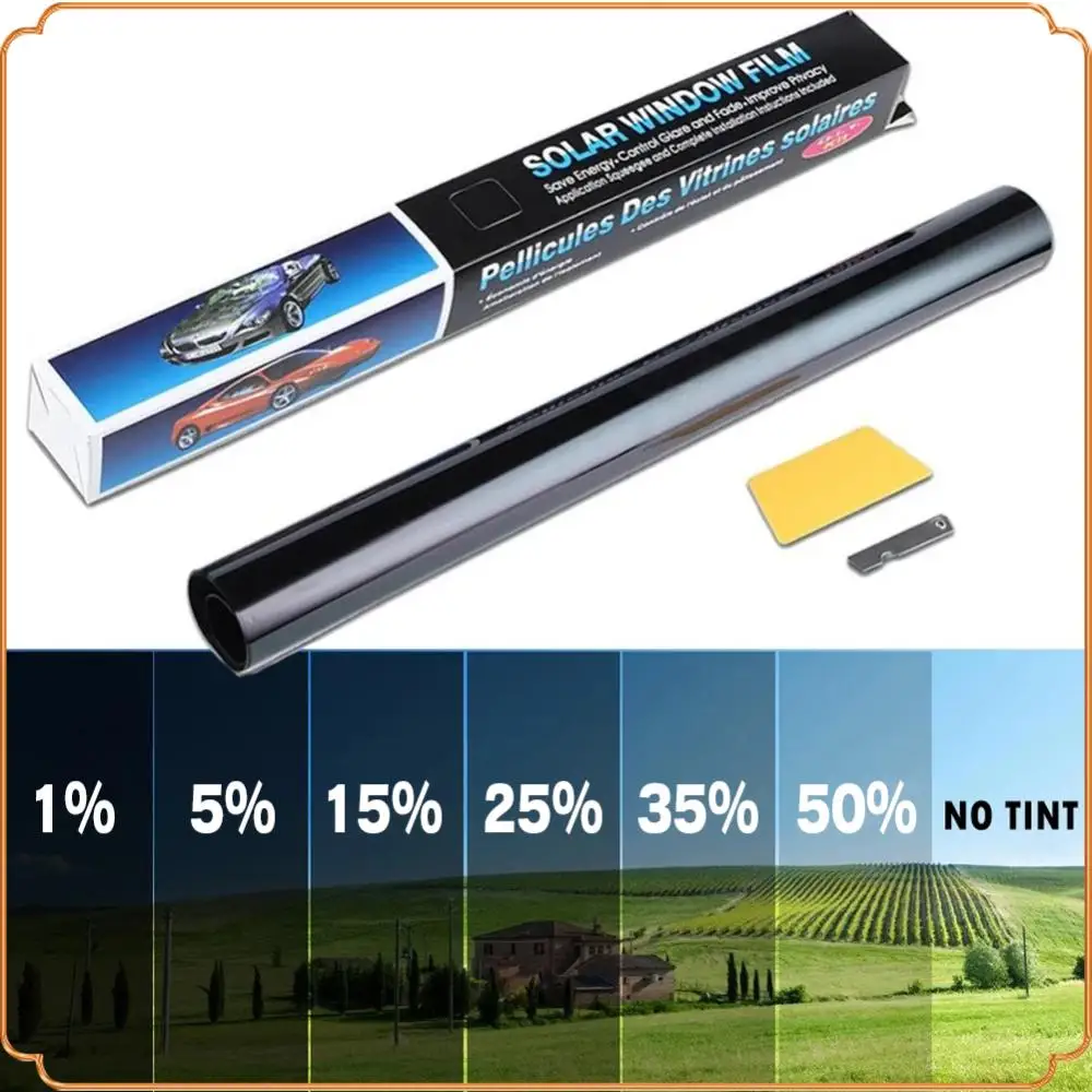 1 Roll Sun Shade Film 50cmX3m Car UV Protector Foils 1/5/15/25/35/50 Percent Glass Summer UV Protector Sticker Films
1 Roll Sun Shade Film 50cmX3m Car UV Protector Foils 1/5/15/25/35/50 Percent Glass Summer UV Protector Sticker Films
