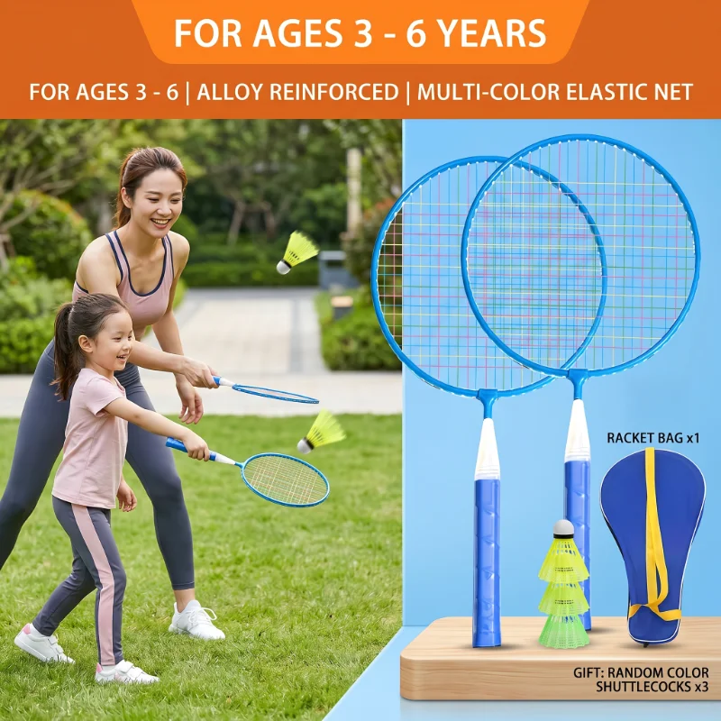 Lightweight Children's Badminton Racket Upgraded Set Outdoor Parent-Child Sports Entertainment for Beginners Juniors & Learning
Lightweight Children's Badminton Racket Upgraded Set Outdoor Parent-Child Sports Entertainment for Beginners Juniors & Learning