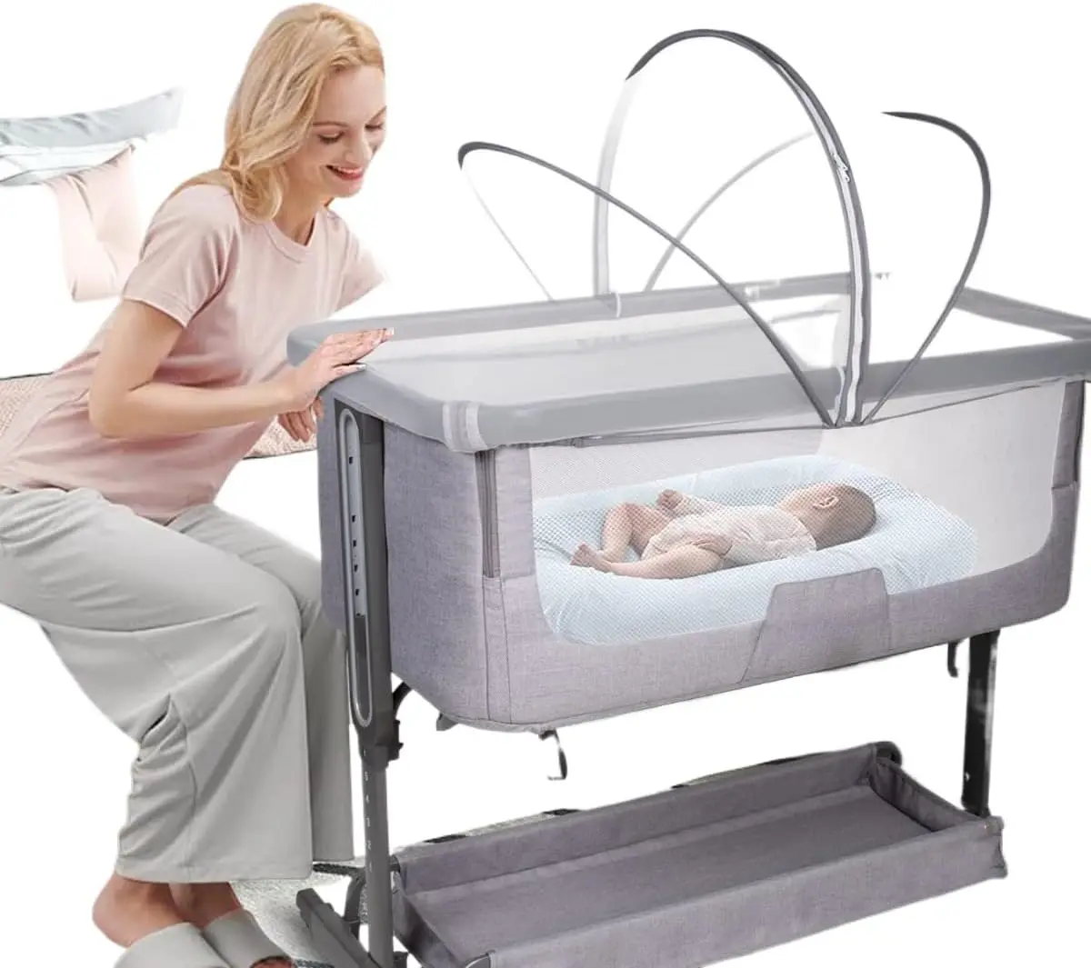 Baby Mosquito Net for Stroller,Mosquito Net Cover with 2-Way Zipper Mosquito for Bassinet/Bedside Sleeper/Travel Crib Portable &
Baby Mosquito Net for Stroller,Mosquito Net Cover with 2-Way Zipper Mosquito for Bassinet/Bedside Sleeper/Travel Crib Portable &