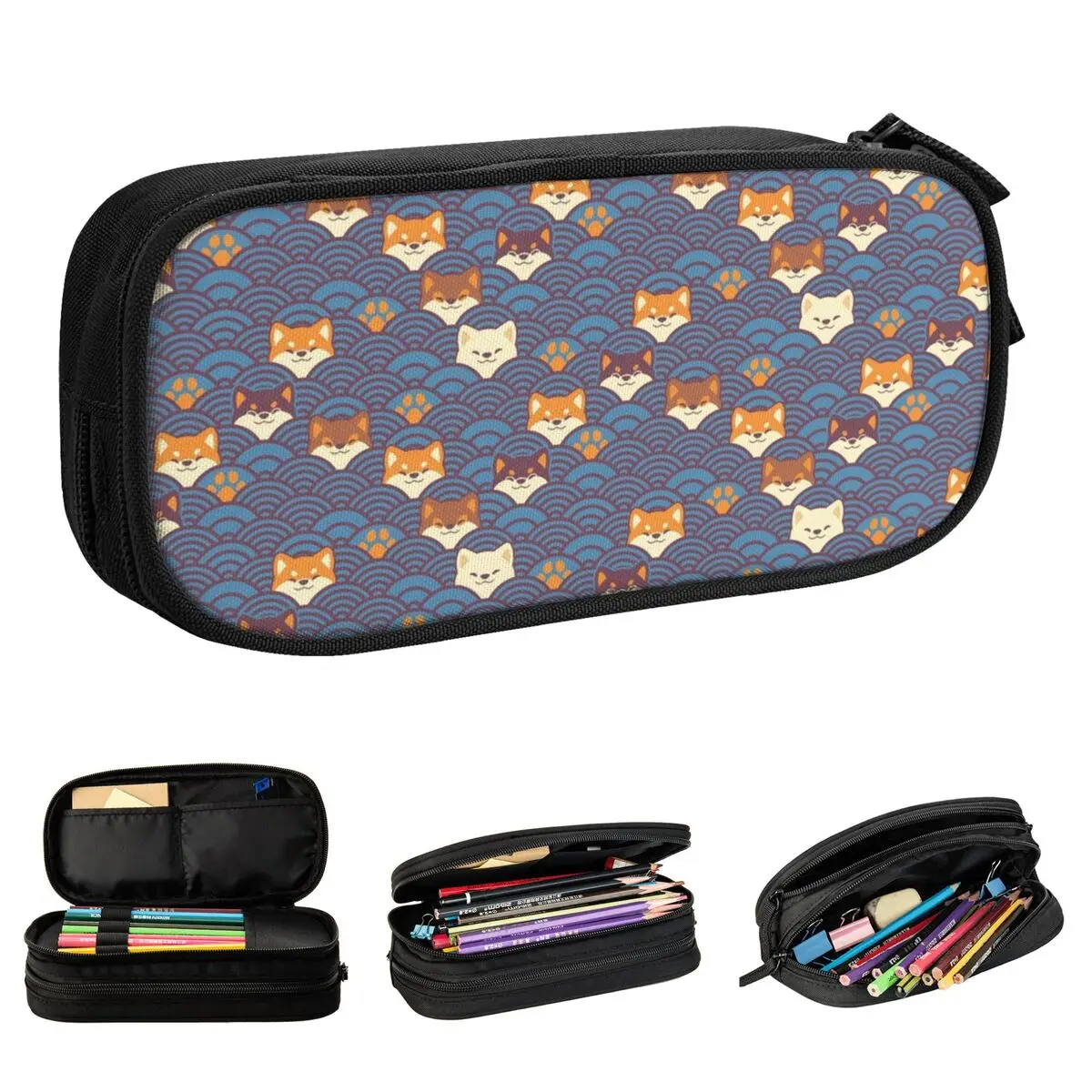 Japanese Waves And Shibas Akita Inu Dog Pencil Cases Creative Pen Holder Bags Kids Large Storage Office Cosmetic Pencilcases
Japanese Waves And Shibas Akita Inu Dog Pencil Cases Creative Pen Holder Bags Kids Large Storage Office Cosmetic Pencilcases