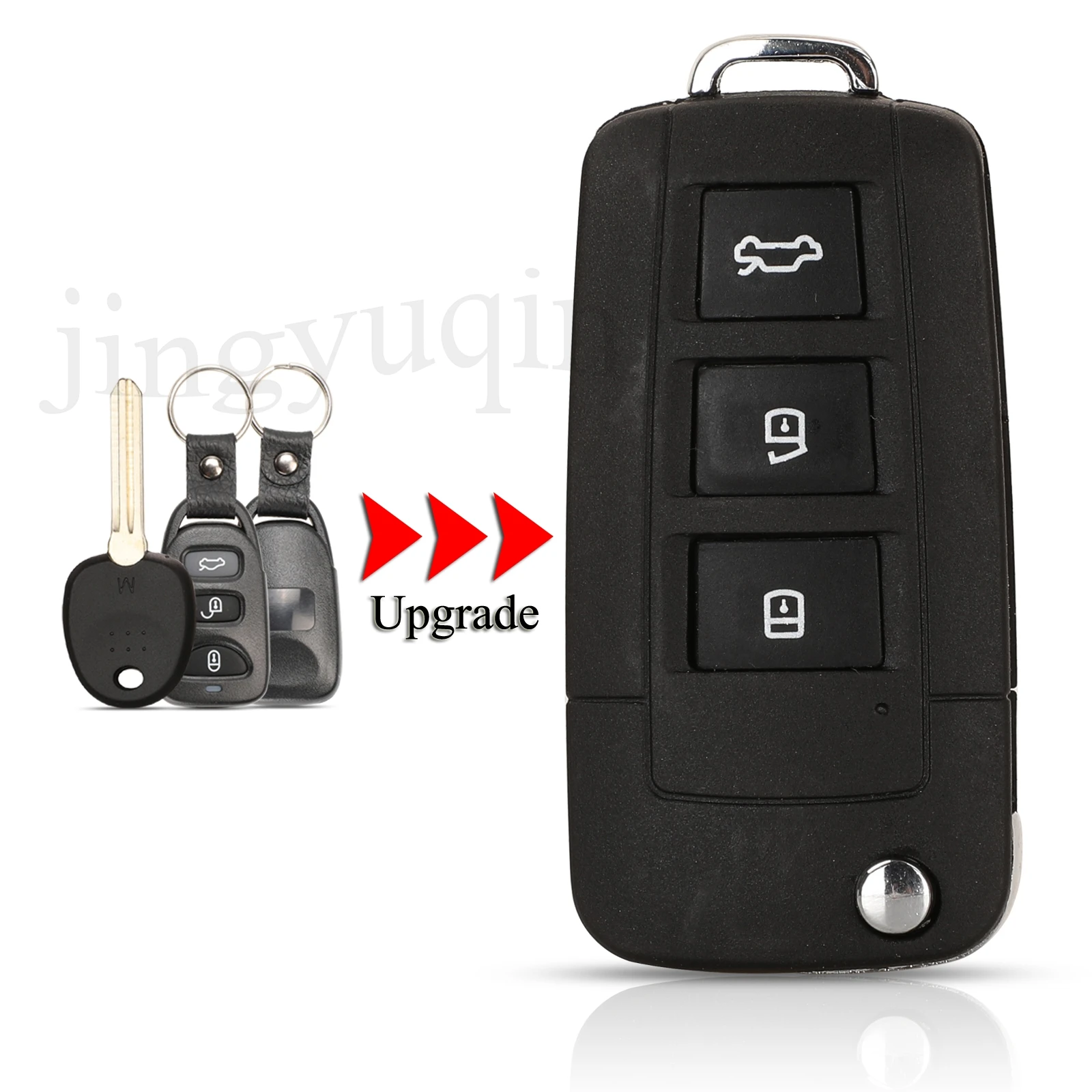 Чехол для ключей jingyuqin для Kia Hyundai Elantra Sonata Genesis Santa Fe Accent, 3 кнопки, задняя крышка с необработанным лезвием
Чехол для ключей jingyuqin для Kia Hyundai Elantra Sonata Genesis Santa Fe Accent, 3 кнопки, задняя крышка с необработанным лезвием
