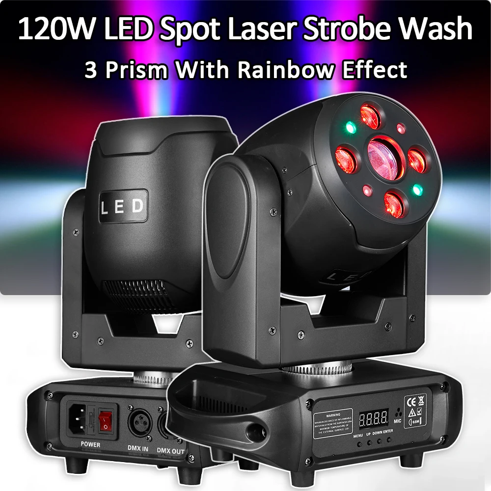 120W LED Spot Moving Head Dj Lights Strobe Wash Stage Lighting 3-Facet Prism DMX512 for Show Christmas Club Party Wedding
120W LED Spot Moving Head Dj Lights Strobe Wash Stage Lighting 3-Facet Prism DMX512 for Show Christmas Club Party Wedding