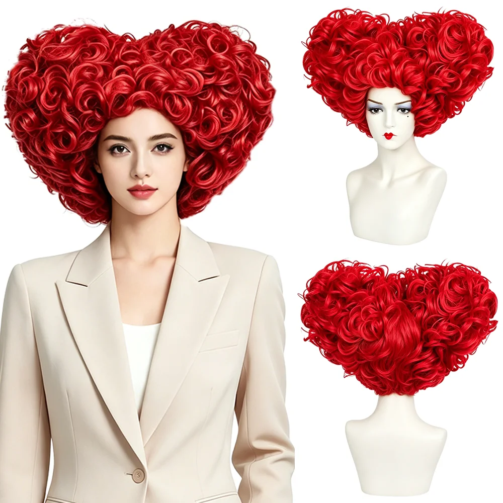 Red Queen Cosplay Wig Heart Shaped Red Fluffy Curly Easy to Style Heat Resistant Synthetic Wig For Stage Performance Masquerade
Red Queen Cosplay Wig Heart Shaped Red Fluffy Curly Easy to Style Heat Resistant Synthetic Wig For Stage Performance Masquerade