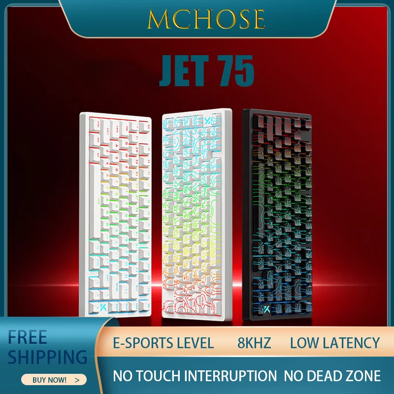 Механическая клавиатура Mchose Jet 75, магнитная ось, 8 К, низкая задержка, уровень киберспорта, без прерывания касания, игровая клавиатура без мертвых поясов
Механическая клавиатура Mchose Jet 75, магнитная ось, 8 К, низкая задержка, уровень киберспорта, без прерывания касания, игровая клавиатура без мертвых поясов