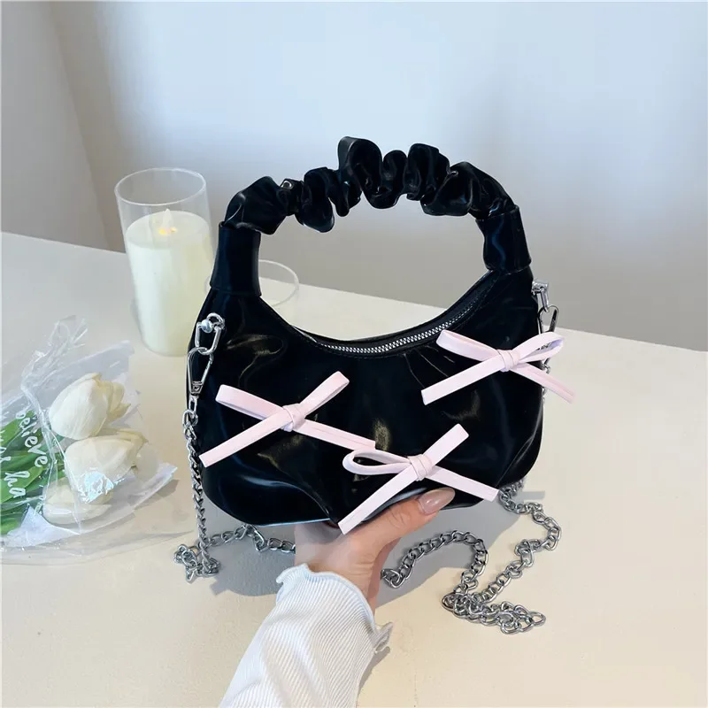 2025 Fashion Bow New Solid PU Mini Bucket Shoulder & Crossbody Bags Stylish Design High Quality Exquisite Handbags for Women
2025 Fashion Bow New Solid PU Mini Bucket Shoulder & Crossbody Bags Stylish Design High Quality Exquisite Handbags for Women