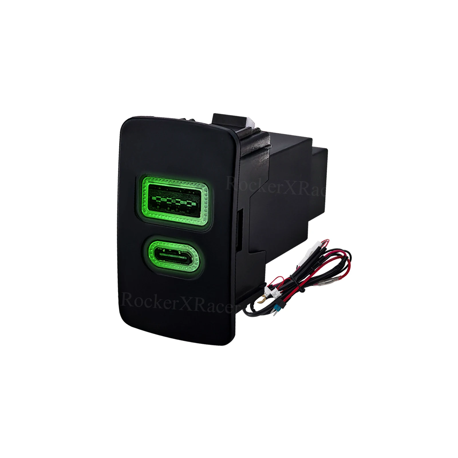 12V Green LED Car Dual Port Charger PD Type-C USB-A Push Button Socket For Honda CRV Odyssey Civic Fit 2008-2013
12V Green LED Car Dual Port Charger PD Type-C USB-A Push Button Socket For Honda CRV Odyssey Civic Fit 2008-2013