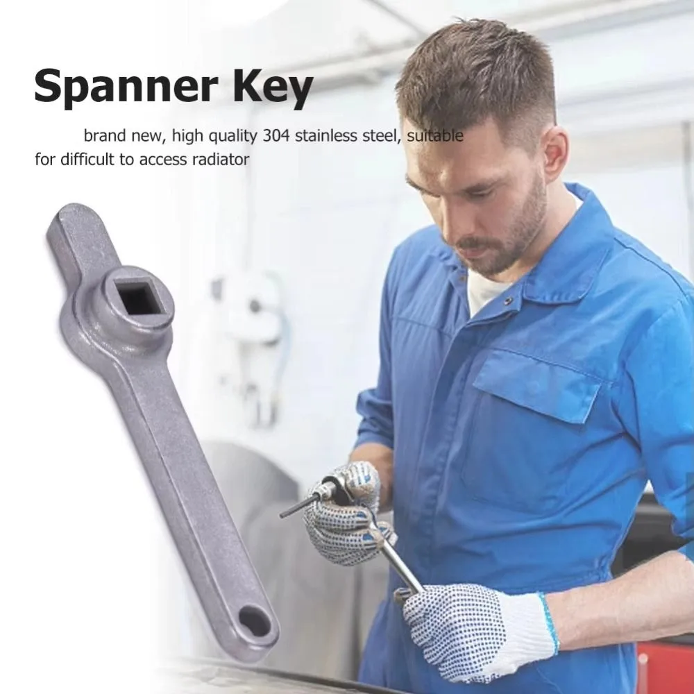 Portable 304 Stainless Steel Bleed Wrench Cooling Valve Single Head Vent Key Metal High Hardness Cross Keys Wrench Radiators
Portable 304 Stainless Steel Bleed Wrench Cooling Valve Single Head Vent Key Metal High Hardness Cross Keys Wrench Radiators