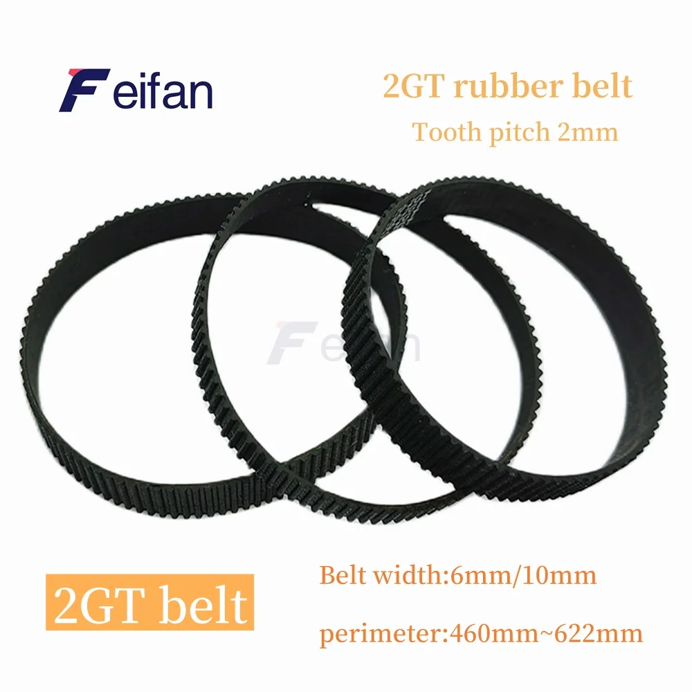 GT2 2GT Width 6mm/10mm Rubber Belt Synchronous Belt Circular Belt Circumference 460mm-622mm ,Suitable For 3D Printer Accessories
GT2 2GT Width 6mm/10mm Rubber Belt Synchronous Belt Circular Belt Circumference 460mm-622mm ,Suitable For 3D Printer Accessories