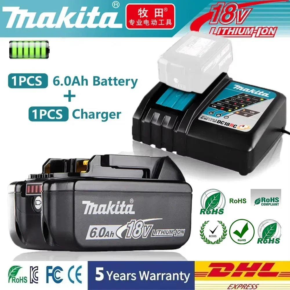 ✅Makita 18V 6000mAh Rechargeable Power Tools Battery 18V makita with LED Li-ion Replacement LXT BL1860B BL1860 BL1850 Charger⚡
✅Makita 18V 6000mAh Rechargeable Power Tools Battery 18V makita with LED Li-ion Replacement LXT BL1860B BL1860 BL1850 Charger⚡