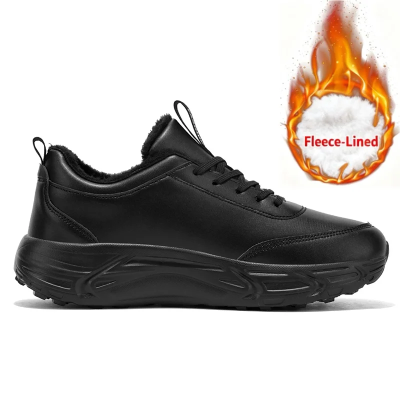 Couple's Fleece-Lined Black Athletic Shoes Warm Non-Slip Casual Sports Sneakers for Men and Women Sizes 36-47
Couple's Fleece-Lined Black Athletic Shoes Warm Non-Slip Casual Sports Sneakers for Men and Women Sizes 36-47
