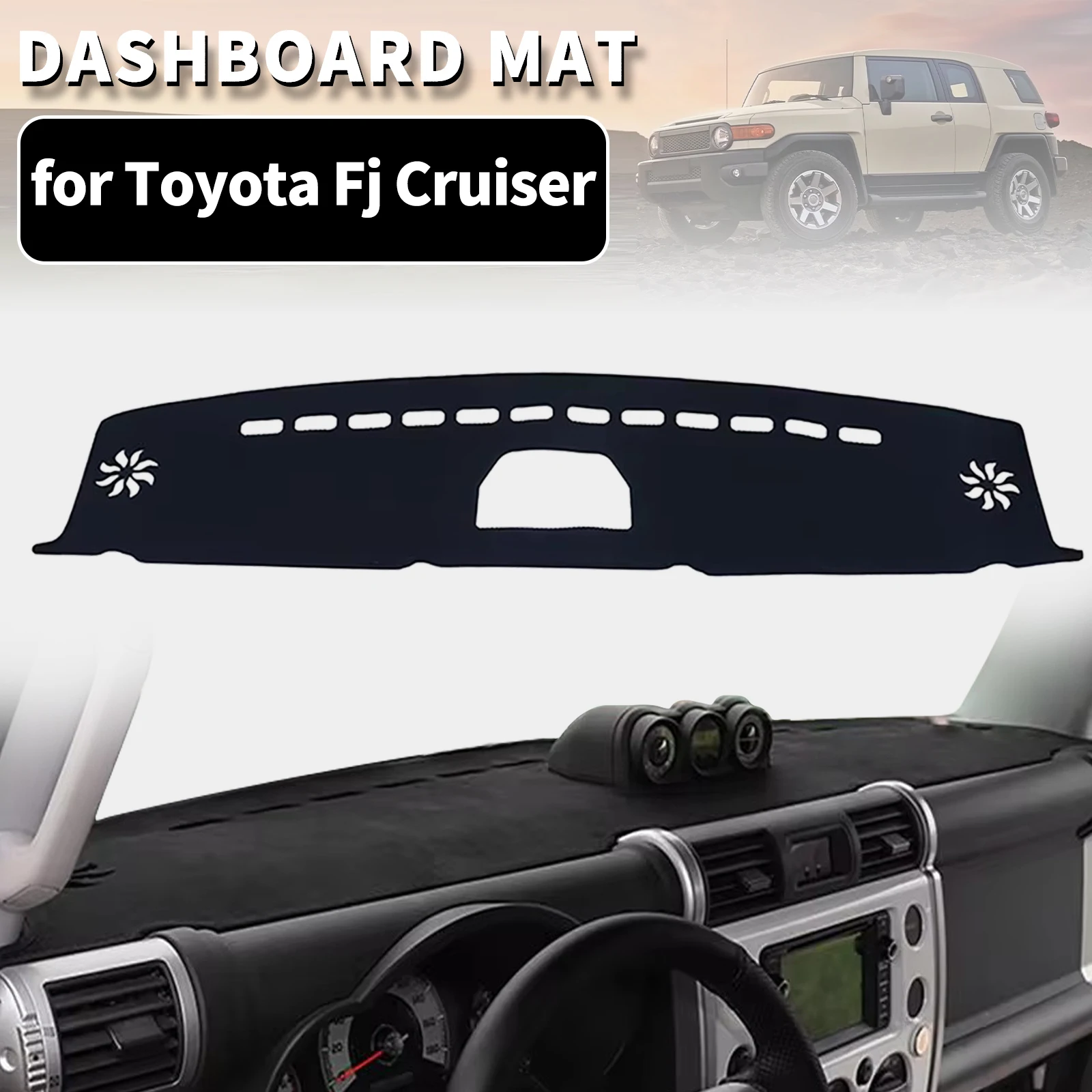for Fj Cruiser Dashmat Dashboard Cover Dash Mat Anti-UV Sun Shade Carpet Pad Car Styling Accessories Protector
for Fj Cruiser Dashmat Dashboard Cover Dash Mat Anti-UV Sun Shade Carpet Pad Car Styling Accessories Protector
