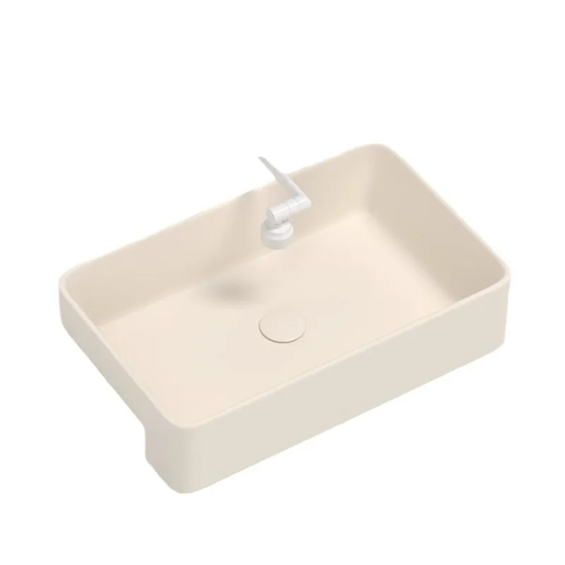 Cream wind semi-hanging washbasin wash basin milk coffee gray ceramic washbasin hotel narrow and long square water basin
Cream wind semi-hanging washbasin wash basin milk coffee gray ceramic washbasin hotel narrow and long square water basin