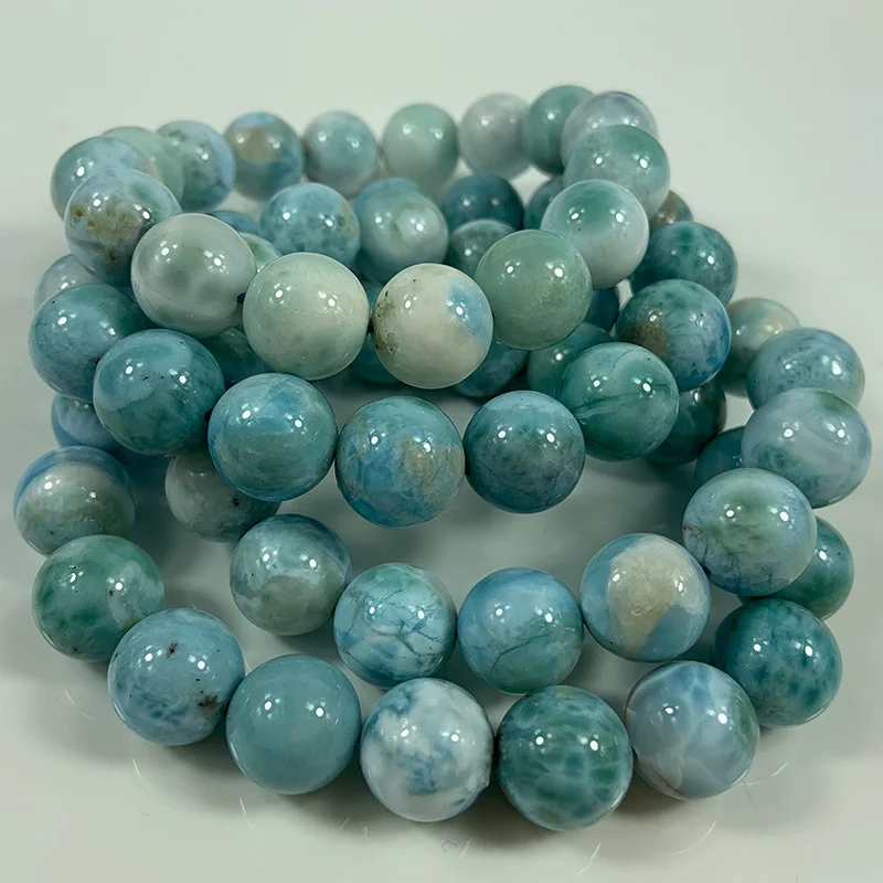 12mm Natural Larimar Stone Beads Bracelet Round Blue Loose Larimar Beads Bangle For Women Men Bracelets Gift DIY Necklace
12mm Natural Larimar Stone Beads Bracelet Round Blue Loose Larimar Beads Bangle For Women Men Bracelets Gift DIY Necklace