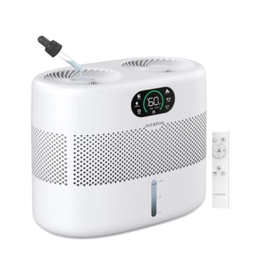 Reusable wick evaporative humidifier for bedroom, white plastic, quiet operation and no white dust, 800ml/h output with 3 speed
Reusable wick evaporative humidifier for bedroom, white plastic, quiet operation and no white dust, 800ml/h output with 3 speed