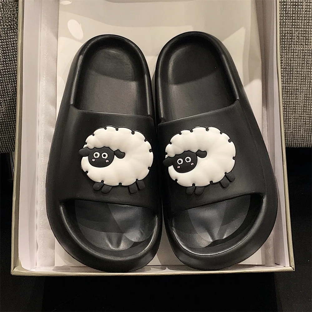 Cute Soft Little Lamb Slippers Unisex Summer Outdoor Wear Anti-slip EVA Flat Heel Casual Style for Men And Women
Cute Soft Little Lamb Slippers Unisex Summer Outdoor Wear Anti-slip EVA Flat Heel Casual Style for Men And Women