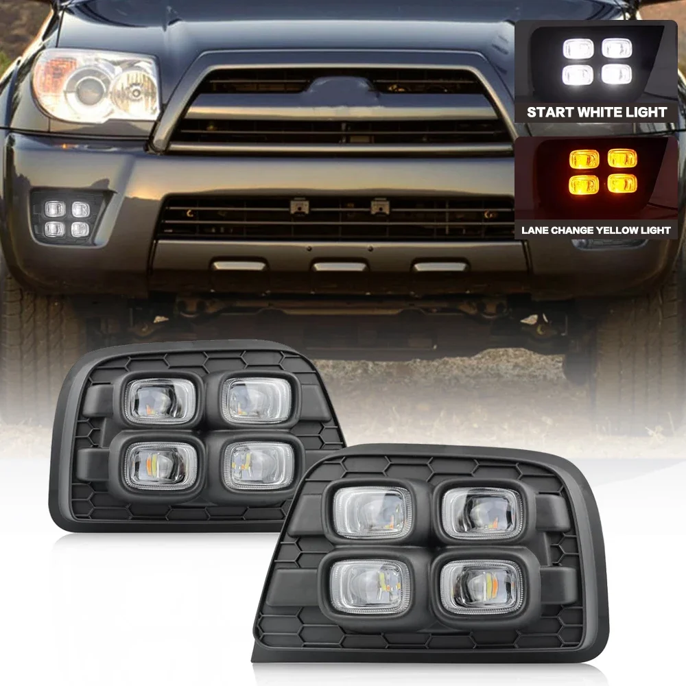 2 Pcs Car LED DRL Daytime Running Light For Toyota 4Runner SR5 2006 2007 2008 2009 Turn Signal Driving Bumper Fog Lamp Upgrade
2 Pcs Car LED DRL Daytime Running Light For Toyota 4Runner SR5 2006 2007 2008 2009 Turn Signal Driving Bumper Fog Lamp Upgrade