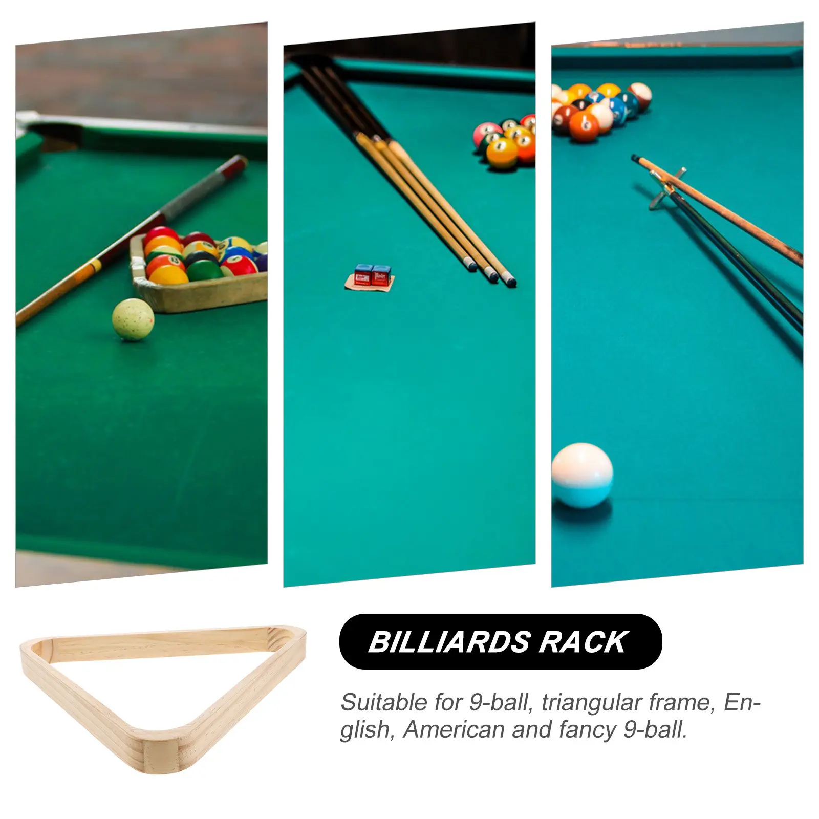 Light Yellow Wooden Billiard Rack Triangle Frame for Pool Table Balls Positioning Smooth Surface Sturdy Long-Lasting 9-Ball Game
Light Yellow Wooden Billiard Rack Triangle Frame for Pool Table Balls Positioning Smooth Surface Sturdy Long-Lasting 9-Ball Game