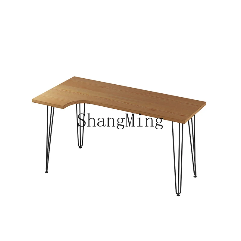 HJ log corner computer desk household simple modern small apartment economy desk assembly
HJ log corner computer desk household simple modern small apartment economy desk assembly