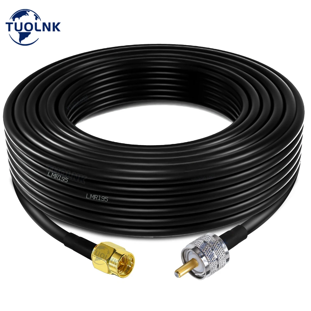 LMR195 SMA to Uhf Male/Female RF Coaxial Cable 50ohm LMR195 Coax Pigtail Wire Antenna Jumper Cable for Microwave Radio Project
LMR195 SMA to Uhf Male/Female RF Coaxial Cable 50ohm LMR195 Coax Pigtail Wire Antenna Jumper Cable for Microwave Radio Project