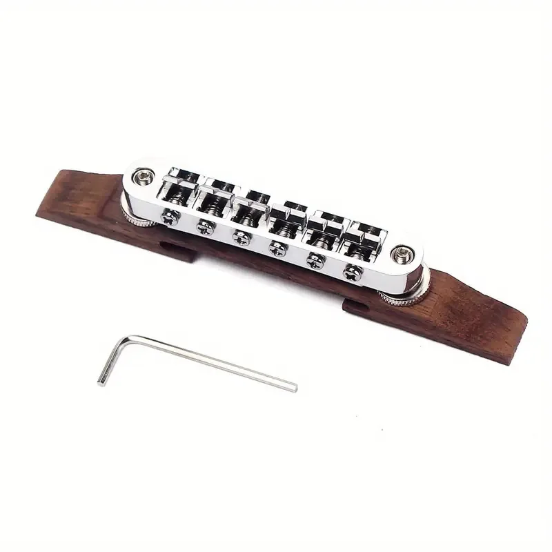 Electric Guitar Bridge Roller Bridge Rosewood Base Plate, Replacement Bridge for Jazz Guitar Accessories
Electric Guitar Bridge Roller Bridge Rosewood Base Plate, Replacement Bridge for Jazz Guitar Accessories