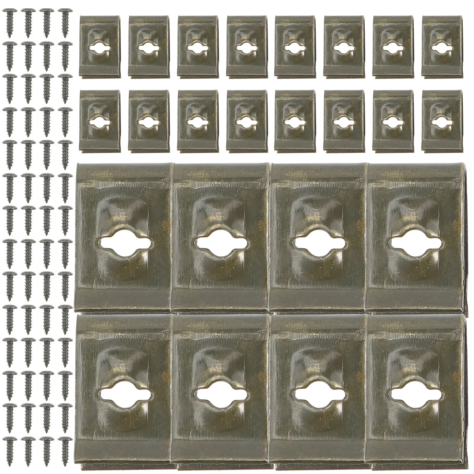 100 Pairs Self Tapping Screw Clamps Wire Clips Fence Mounting Tools Cable Fixing Supplies Stainless Steel Durable Outdoor
100 Pairs Self Tapping Screw Clamps Wire Clips Fence Mounting Tools Cable Fixing Supplies Stainless Steel Durable Outdoor