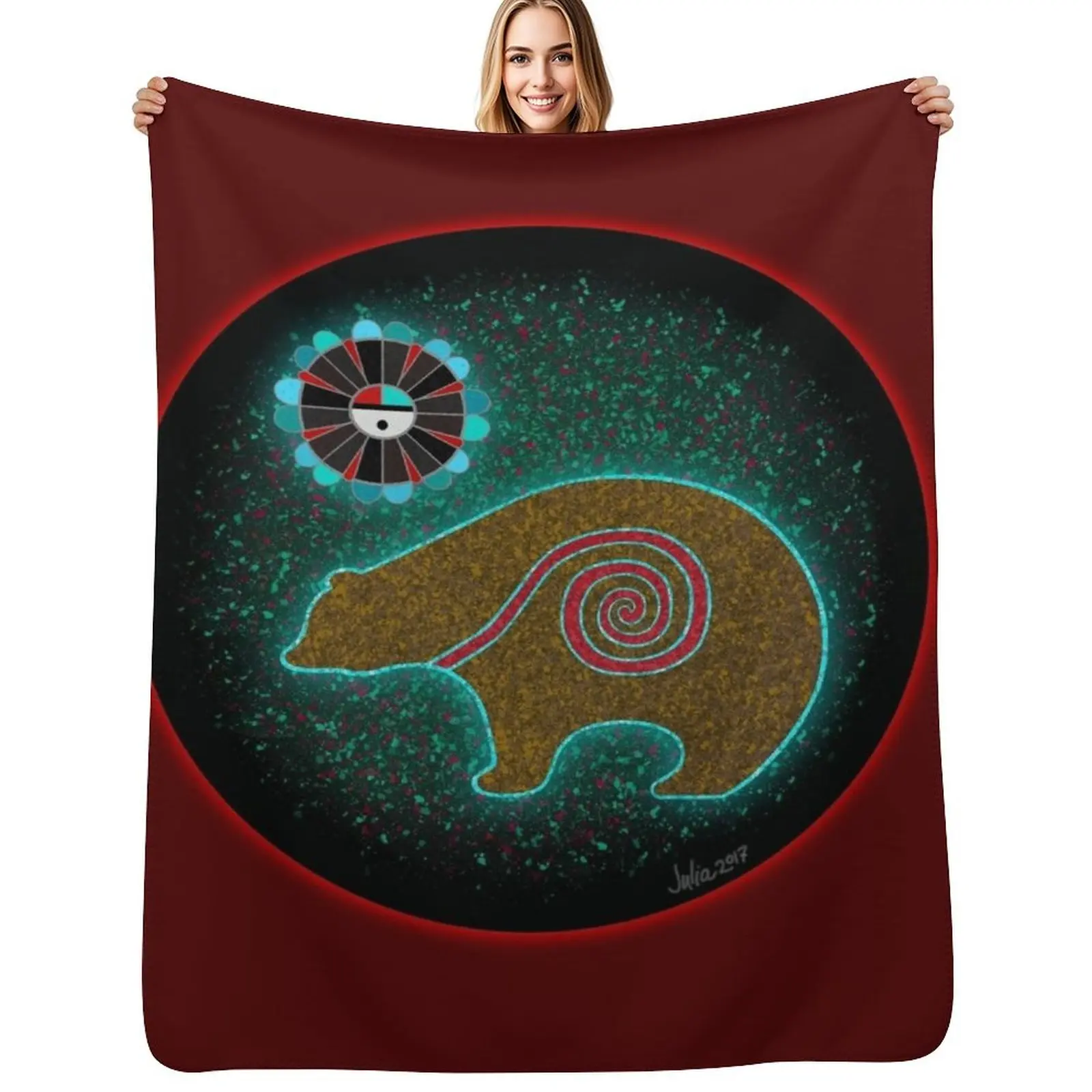 Zuni Life Force Bear Throw Blanket Warm Comfortable Blanket Gift for Parents Friends
Zuni Life Force Bear Throw Blanket Warm Comfortable Blanket Gift for Parents Friends
