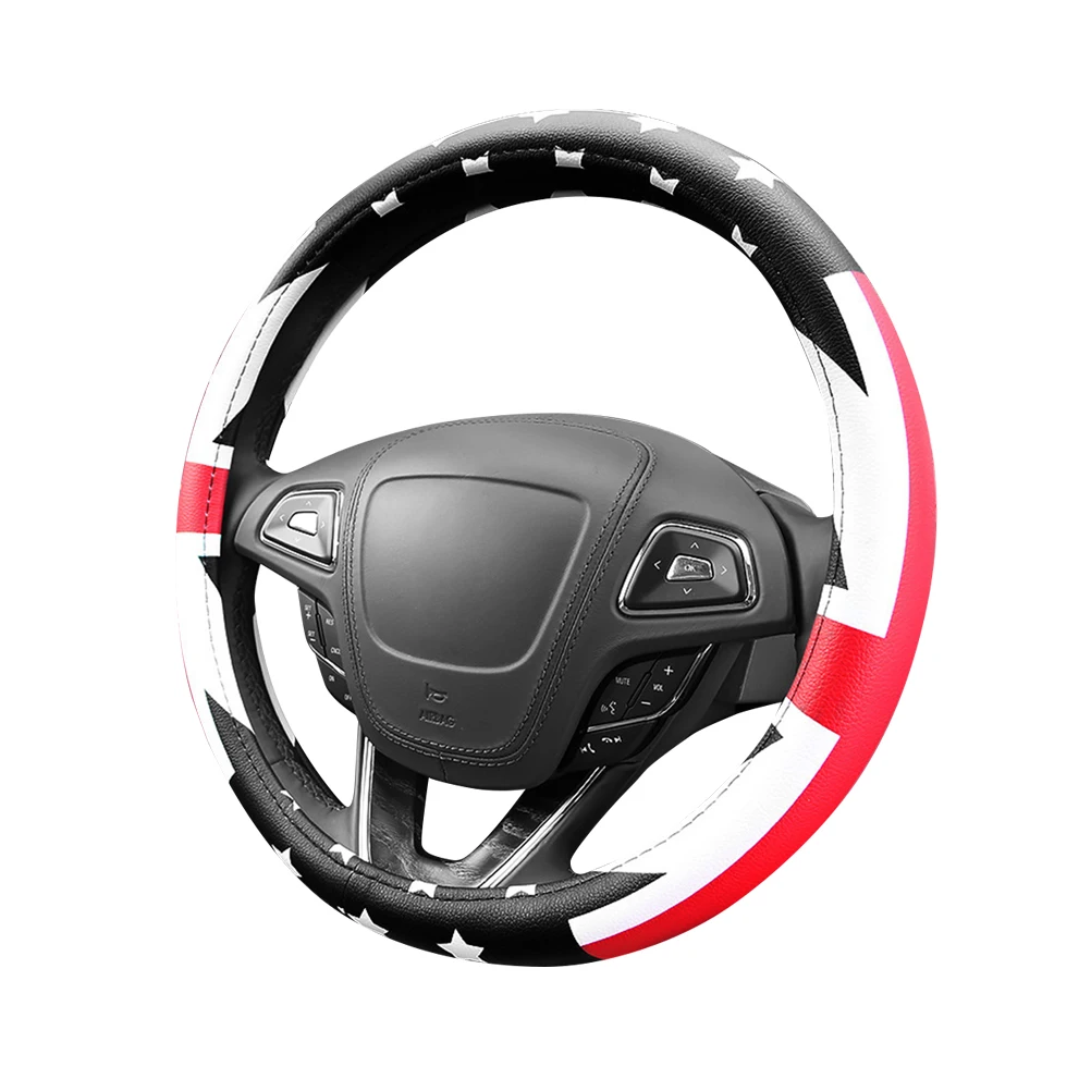 1Pcs National Flag Steering Wheel Cover Uk Flag Soft Comfortable Anti-Slip Car Steering Wheel Sleeve Protector Fashionable
1Pcs National Flag Steering Wheel Cover Uk Flag Soft Comfortable Anti-Slip Car Steering Wheel Sleeve Protector Fashionable