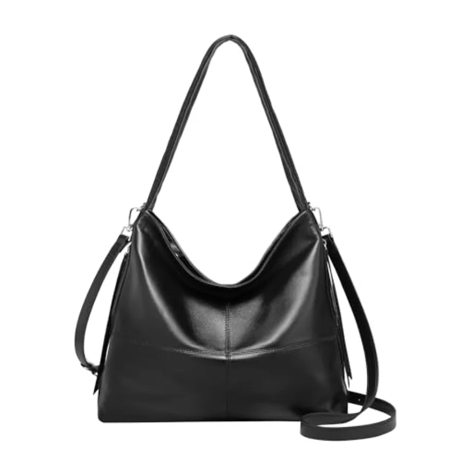 Genuine Leather Hobo Bags for Women Crossbody Purses Work Tote Bag Designer Shoulder Handbags with 2 Straps
Genuine Leather Hobo Bags for Women Crossbody Purses Work Tote Bag Designer Shoulder Handbags with 2 Straps