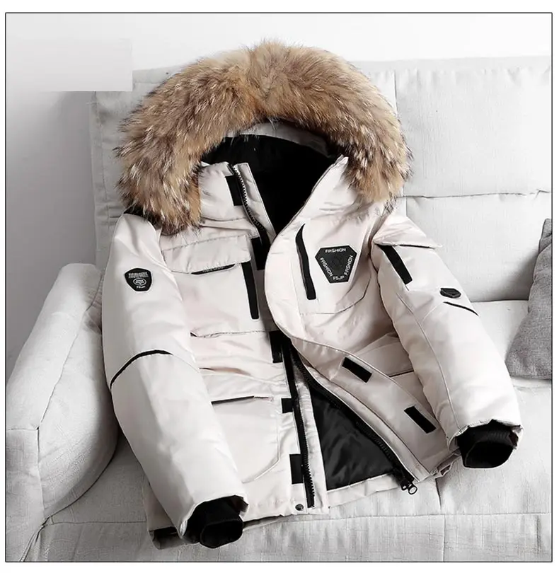 -30 Degree Down Parkas Snow Jacket Men Woman Winter Jacket White Duck Down Parkas Thicken Coat Fur Hooded Thick Warm Windbreaker
-30 Degree Down Parkas Snow Jacket Men Woman Winter Jacket White Duck Down Parkas Thicken Coat Fur Hooded Thick Warm Windbreaker