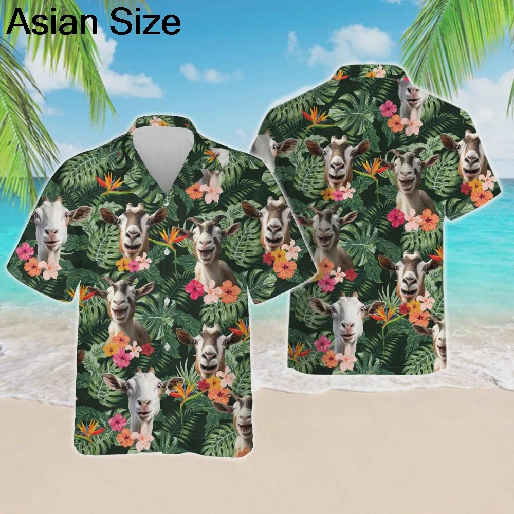 Goat Button Shirt, SheepHawaiian Shirts, Tropical Short Sleeve Shirt, Farm Summer Shirt, Farm Aloha Shirt, Cute Goats Blouses
Goat Button Shirt, SheepHawaiian Shirts, Tropical Short Sleeve Shirt, Farm Summer Shirt, Farm Aloha Shirt, Cute Goats Blouses