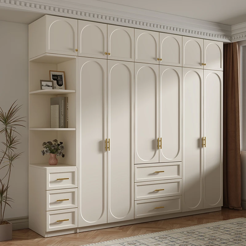 French cream wind solid wooden cabinet wardrobe household bedroom small apartment modern simple
French cream wind solid wooden cabinet wardrobe household bedroom small apartment modern simple