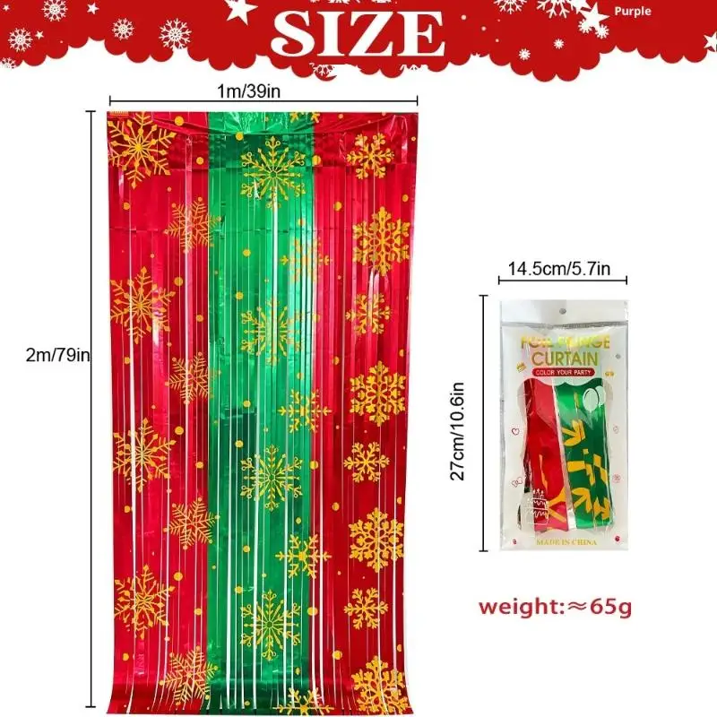 Chirstmas Red White Green Three Colors Rain Silk Curtain Cartoon Santa Claus Merry Christmas Decor 2025 Happy New Year 2026
Chirstmas Red White Green Three Colors Rain Silk Curtain Cartoon Santa Claus Merry Christmas Decor 2025 Happy New Year 2026